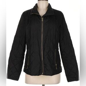 Old Navy Black Quilted Jacket, Size L